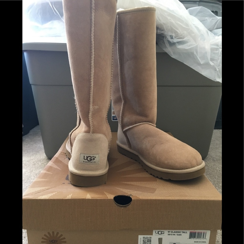 Ugg Tall Sand Size 9 Brand new never worn